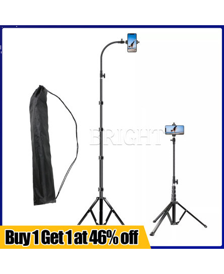 195cm-tall-flexible-phone-tripod-with-gooseneck-heavy-duty-phone-tripod-stand-uk