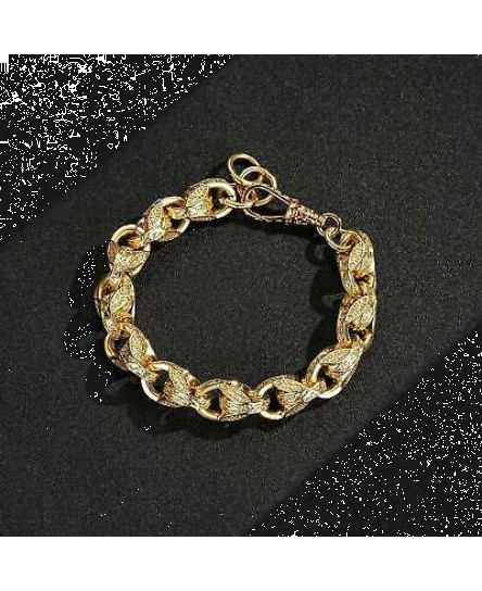 new-luxury-9ct-gold-filled-12mm-3d-tulip-bracelet-with-albert-clasp