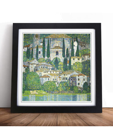 gustav-klimt-church-in-cassone-wall-art-print-framed-canvas-picture-poster-decor