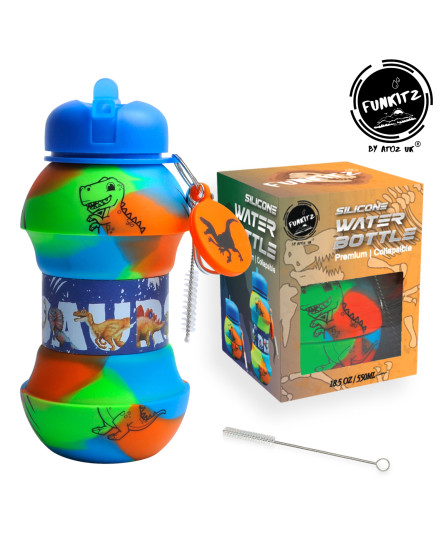 funkitz-dinosaur-kids-water-bottle-collapsible-water-bottle-kids-bpa-free