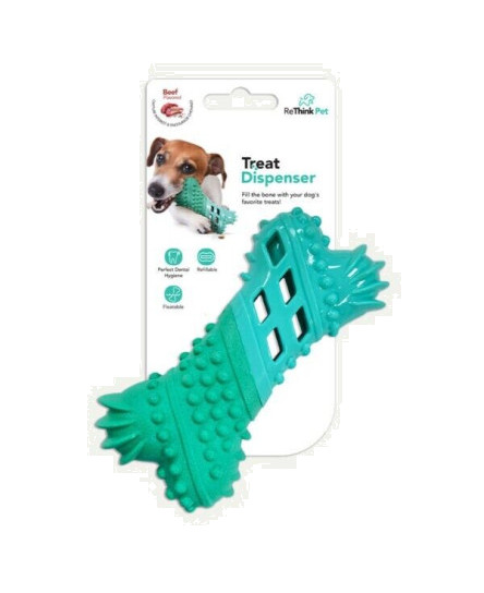 dog-pet-treat-dispenser-bone-toy-chew-beef-flavour-large-durable-textured