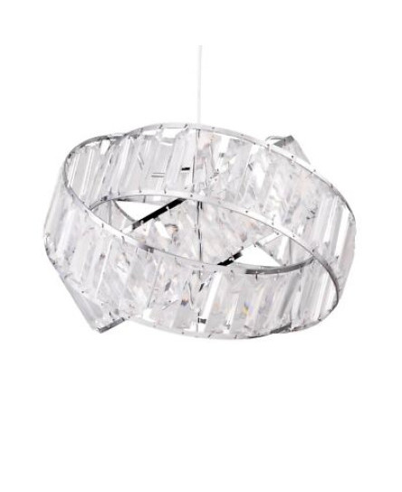 Modern Acrylic Crystal Ceiling Light Shade Pendant Layered Twist Design